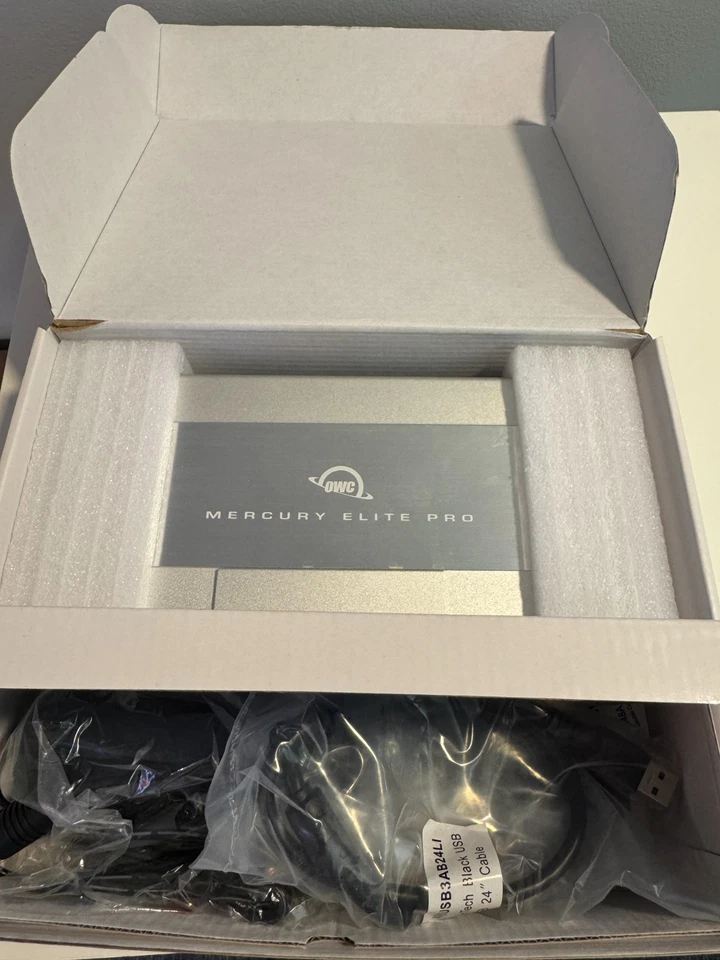 OWC 4TB Mercury Elite Pro HDD USB 3.0 External Storage Hard Drive - Low Use! - Image 4 of 4