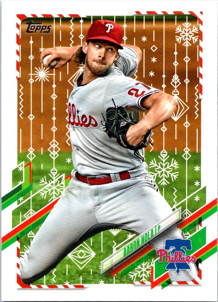 2021 Topps Holiday #HW7 Aaron Nola