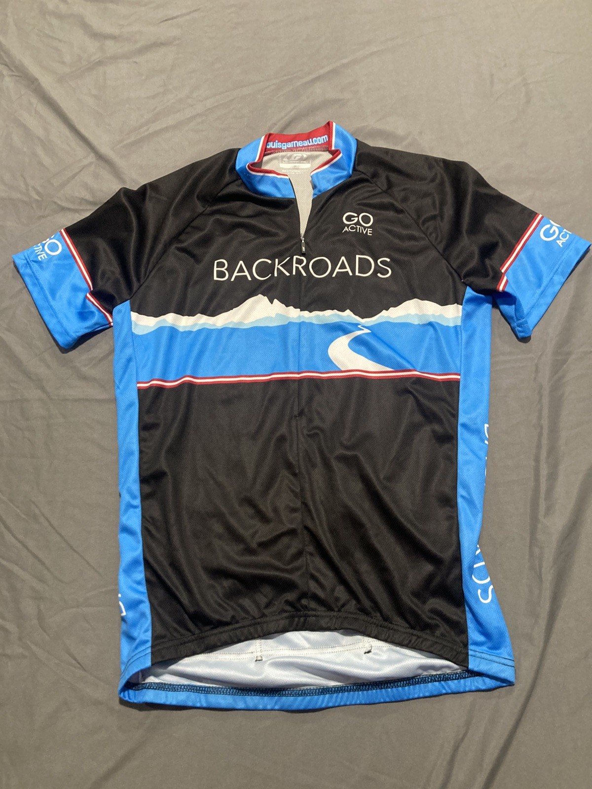 Louis Garneau Men&rsquo;s Black Backroads Sport Fit Jersey Bike 
