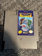 Rare! Rampage Nintendo NES Data East Cart With Nintendo Case