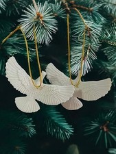 1/2PCS Friendship Turtle Doves Christmas Ornament Gifts Xmas Tree HomeDecoration