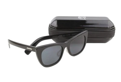 Brain Dead Lunettes De Soleil Natto Black/Black Œil-de-chat Verre UV OS - Photo 1/4