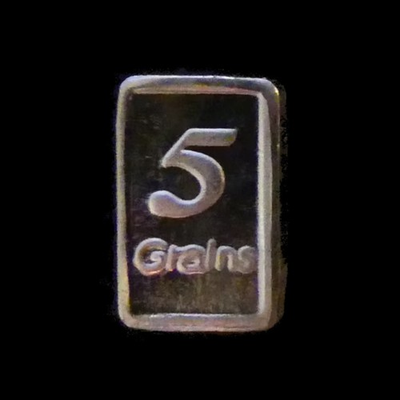 #ad 5 Grain Silver Bar .999 Solid Silver Multi Discount $3.79