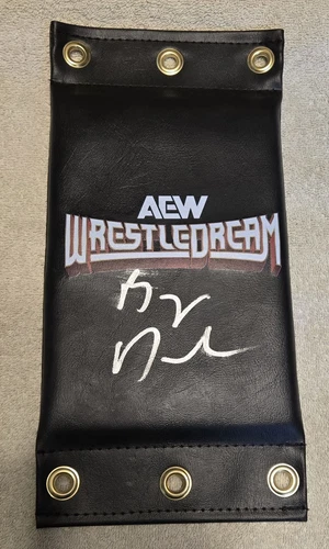 AEW WrestleDream 2024 Bryan Danielson Signed Wrestling Turnbuckle Pad wwe