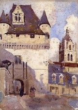 Alfred Crowdy Lovett (1862-1919) - Watercolour Painting - Loches France