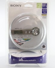 Collectible Sony MP3 FM Radio Walkman Personal CD Player - Silver D-NF340/SC
