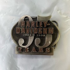 Harley Davidson 95 Years Motorcycle Belt Buckle  Box Limited edition