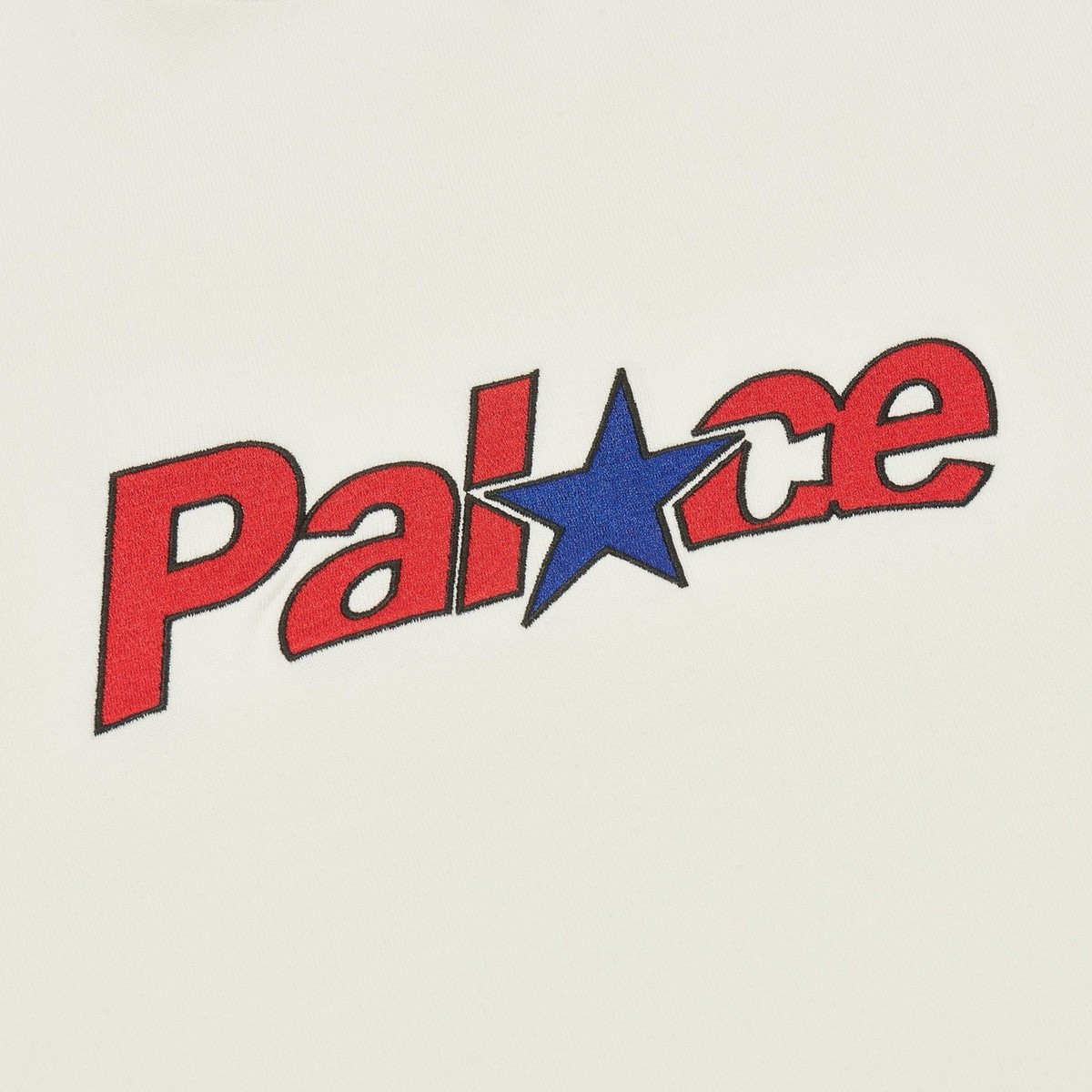 Palace Star Hood White Hoodie Retro 90