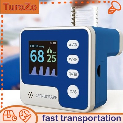 CA10M Mainstream End-tidal Capnograph ETCO2 Respiration Alarm Monitor Vet use