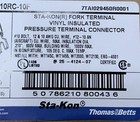 THOMAS & BETTS 10RC-10F YELLOW FORK TERMINALS 50 COUNT NEW — photo 5