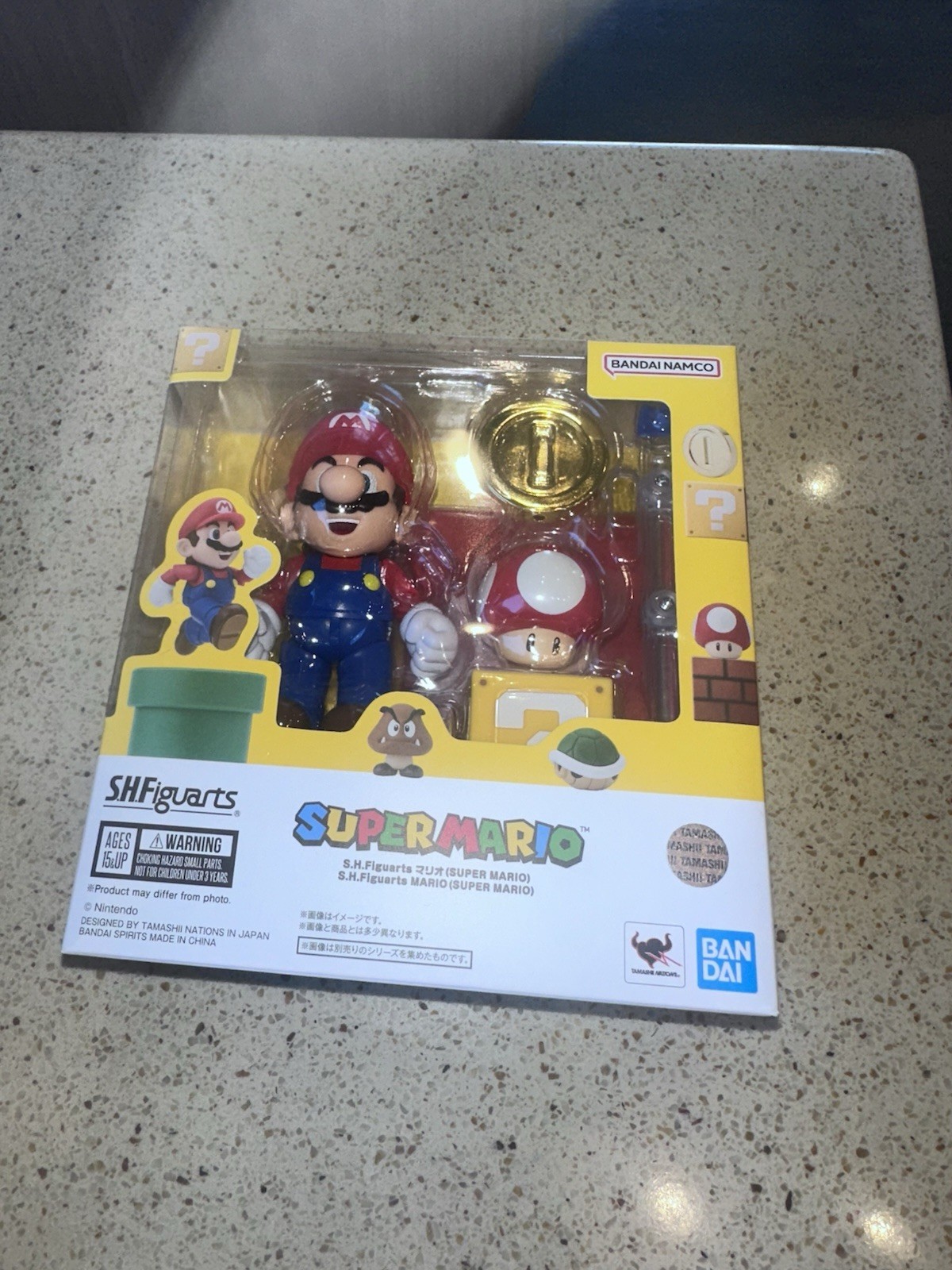 Bandai SH Figuarts Super Mario Bros Action Figure Mario - NEW - USA VERSION