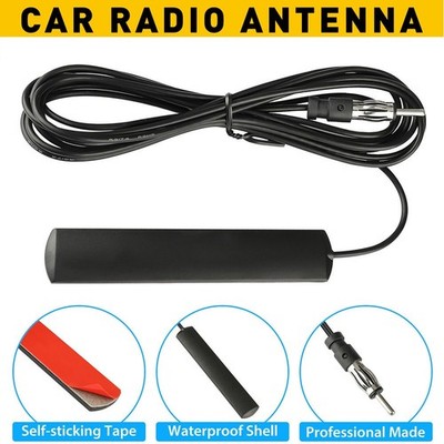 1/2set Universal Internal Glass Mount Amplified FM/AM Radio Car Aerial Antenna A