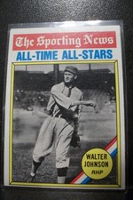 WALTER JOHNSON 1976 Topps All-Time All-Stars #349