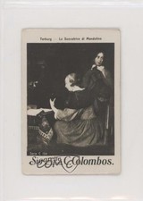 1910s C Colombos Famous Oil Paintings Serie La Suonatrice di Mandolino #C194 1md