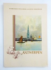Menu „Antwerpia” Szybki parowiec SCHARNHORST Nordd. Lloyd 23 lutego 1938