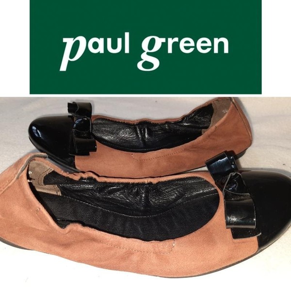 Women Paul Green Heels Black Leather 36 #C4BU