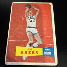 1957-58 Topps - Jim Krebs #25 (RC) - Poor - See pics