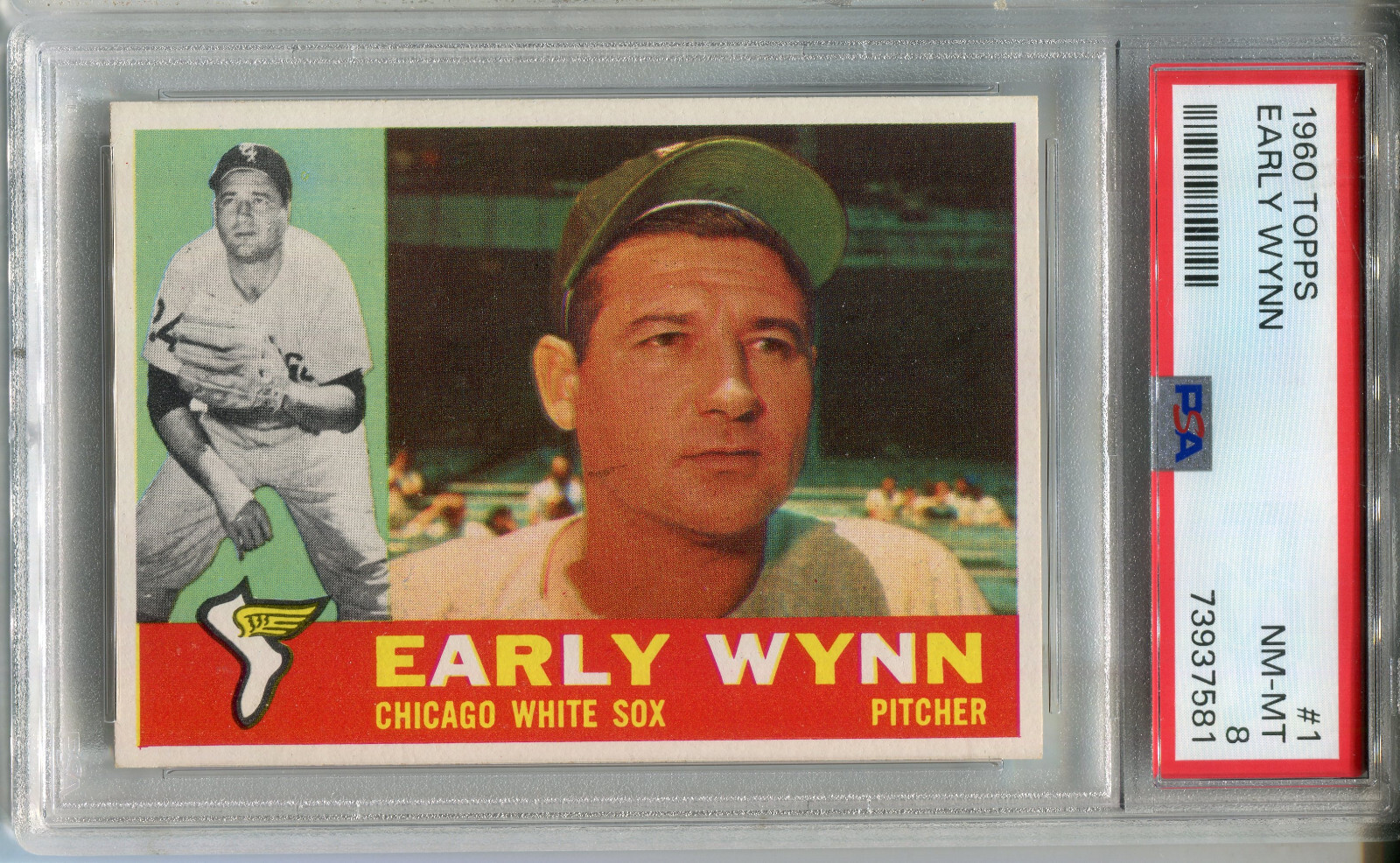 1960 Topps #1 Early Wynn PSA 8 NM-MT Chicago White Sox