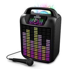 ION Audio ION Rocker Max Portable Bluetooth Karaoke Microphone Lights and Radio