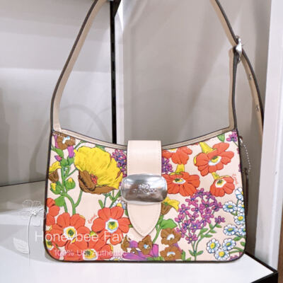 NWT Coach Eliza Shoulder Bag With Floral Print CR161 | eBay