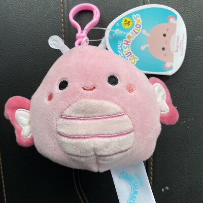 Squishmallows 2022 Easter Squad Maribel The Butterfly Clip 3.5'' Plush Keychain