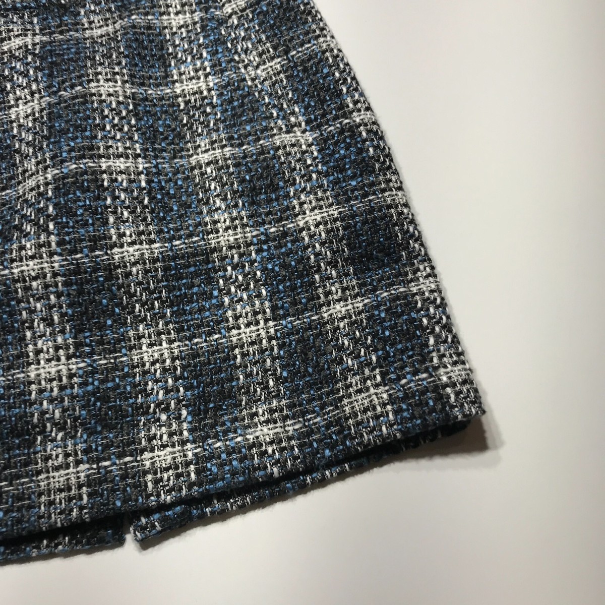 Ann Taylor Loft Women Mini A-Line Skirts Size 4 Gray Black Wool Rise Mid Lined