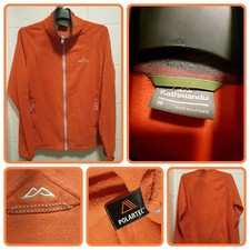 Kathmandu Fleece Orange Altica 100 Fleece 1/4 Zip Warm Hiking Outdoor Sz 16