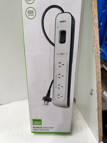 Belkin 4-outlet Surge Protection Strip 2M Cord BSV400AU2M - Picture 2 of 3