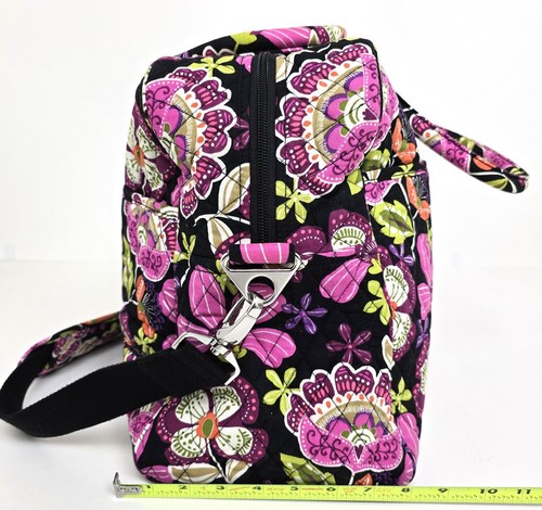 Vera Bradley Bag Overnight Weekender Travel Carry On Luggage In Pirouette Pink - Picture 8 of 10