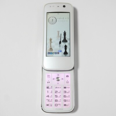 docomo F-03A white FOMA Japanese Slider phone Mobile Phone