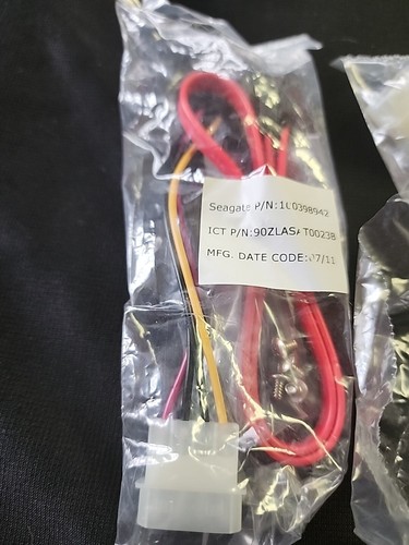 Seagate SATA Power Hard Drive Data Cables 100398942 NIB - Picture 2 of 3