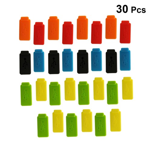 30pcs Silicon Plug USB Port Plug Ladekalgerladevorschriftenmodier -Abdeckung - Zdjęcie 5 z 12