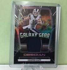 2019 Panini Obsidian Cooper Kupp Galaxy Gear GAME WORN JERSEY PATCH #13/100 Rams
