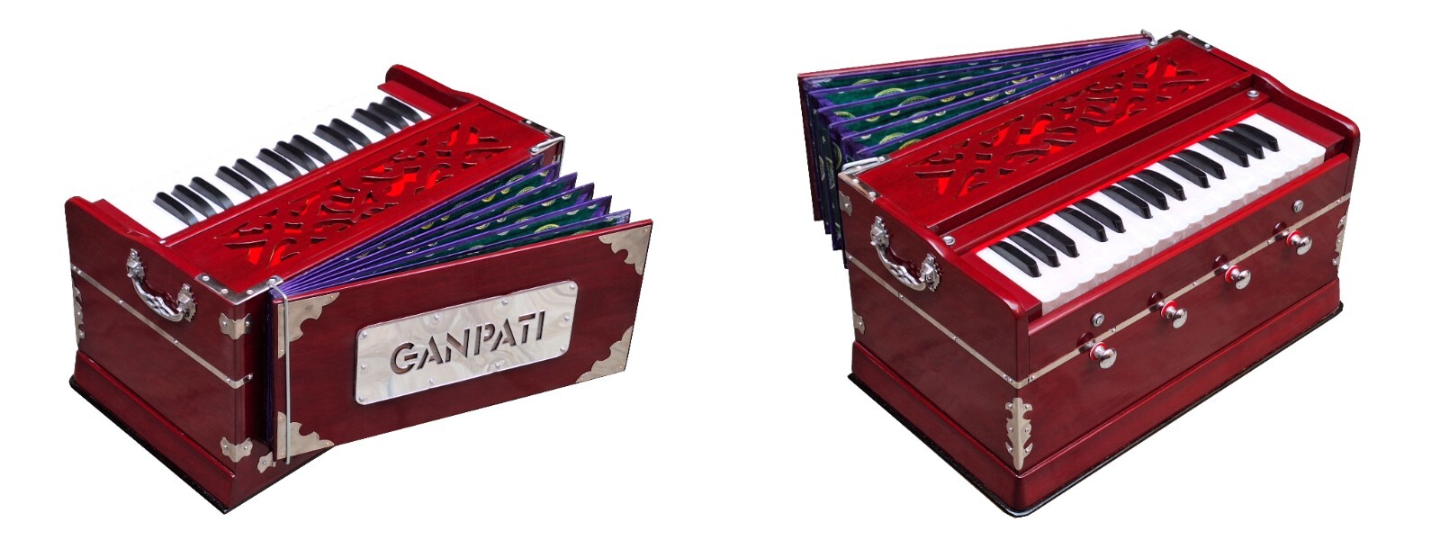 HARMONIUM4 STOPS2¾ OCTAVES7 FOLD BELLOWDOUBLE REED32 KEY440Hz