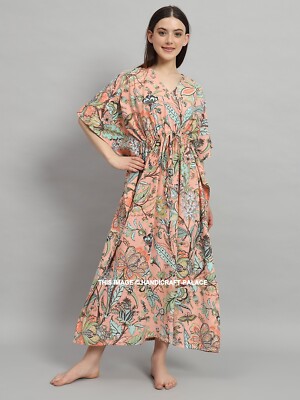 Long Kaftan Dress Women Caftan Tunic Dress Plus Size Hippy Boho Maxi Night Gown | eBay Long Kaftan Dress Women Caftan Tunic Dress Plus Size Hippy Boho Maxi Night Gown | eBay