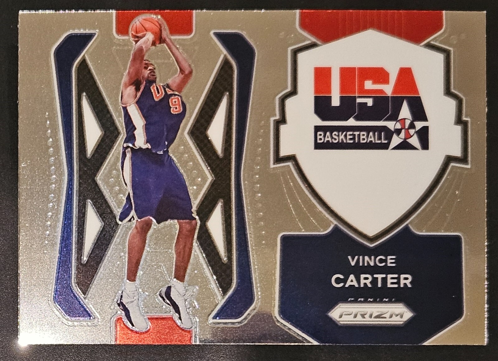 Vince Carter 2021-22 Panini Prizm USA BASKETBALL Insert Card (no.6)