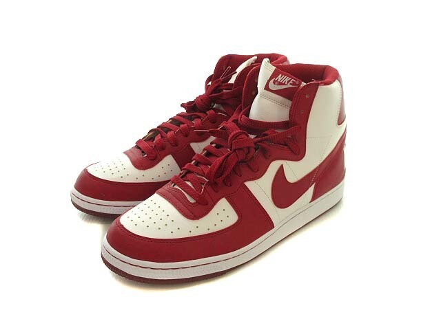 NIKE Terminator High Basic High Cut White Red 30.0cm Men s