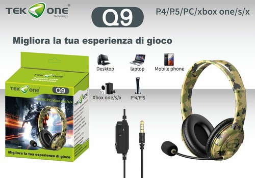 CUFFIE STEREO TEKONE S-99 Headphones Wireless 5in1 Microfono Radio Pc Tv  Mp3 hsb EUR 18,99 - PicClick IT