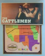 THE CATTLEMEN Old West Strategy Board Game Complete Excellent 1977