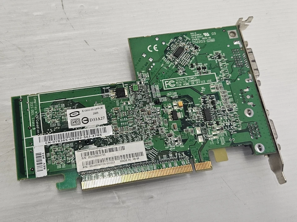 ATI Radeon X300, 128MB DDR, PCI-E, VGA, DVI, Dell 0Y8365 - WORKING - Image 3 of 4