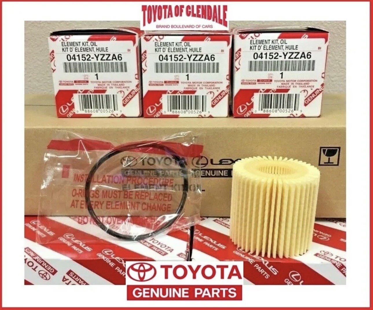 10 Pcs Lexus Toyota OEM Oil Filter 04152YZZA6 eBay