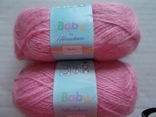 Herrschners Baby Cloudsoft yarn, Pinky, lot of 2 129 yds each 