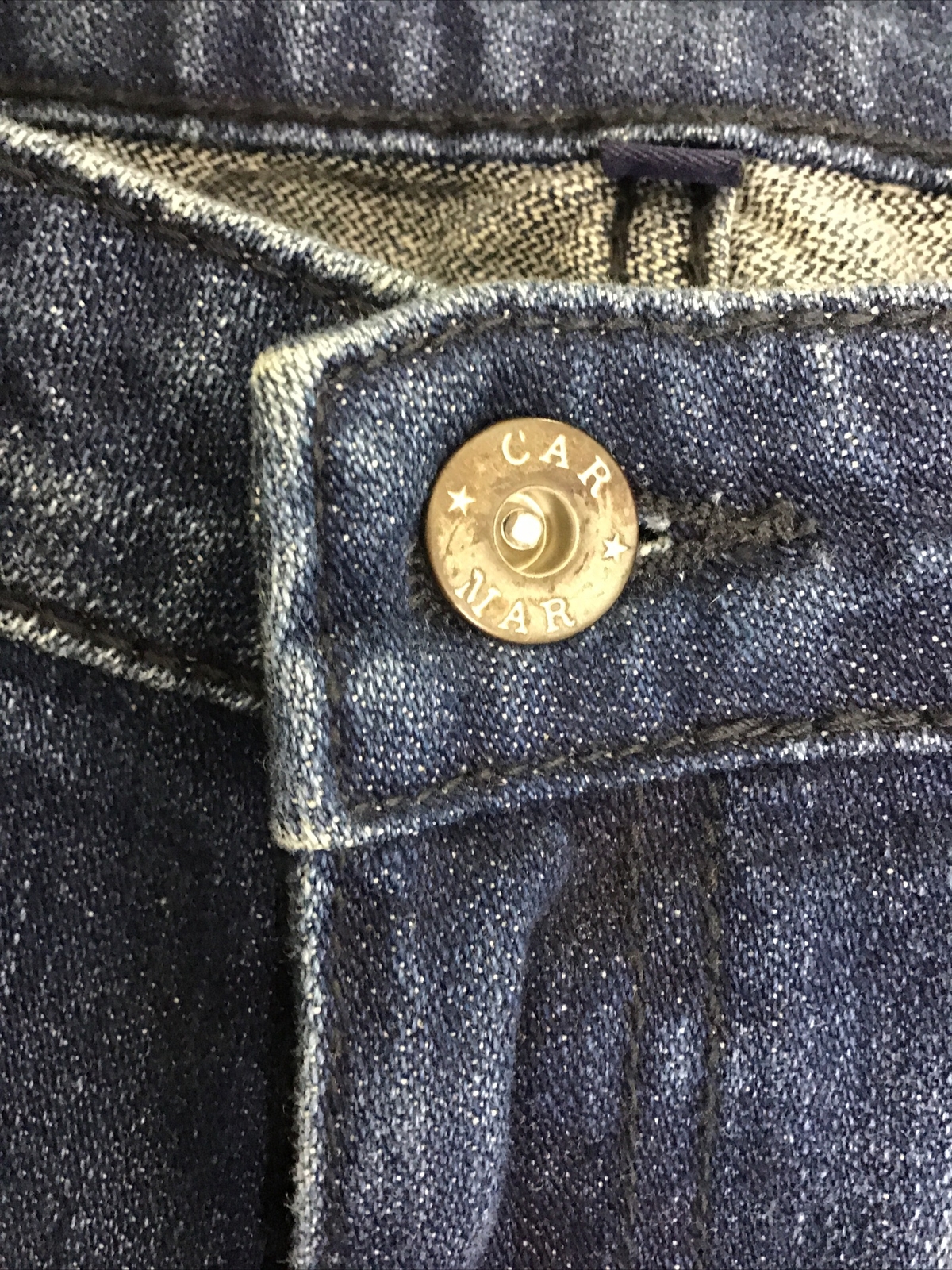 Carmar Extreme  Bell Bottom Blue Patchwork Jeans … - image 10