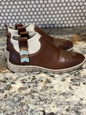 Toni Lama Dezi Sunset Leather Slip On Booties. Women 10