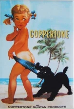 N181 Funny Vintage Coppertone Poster Nice Fridge Magnet
