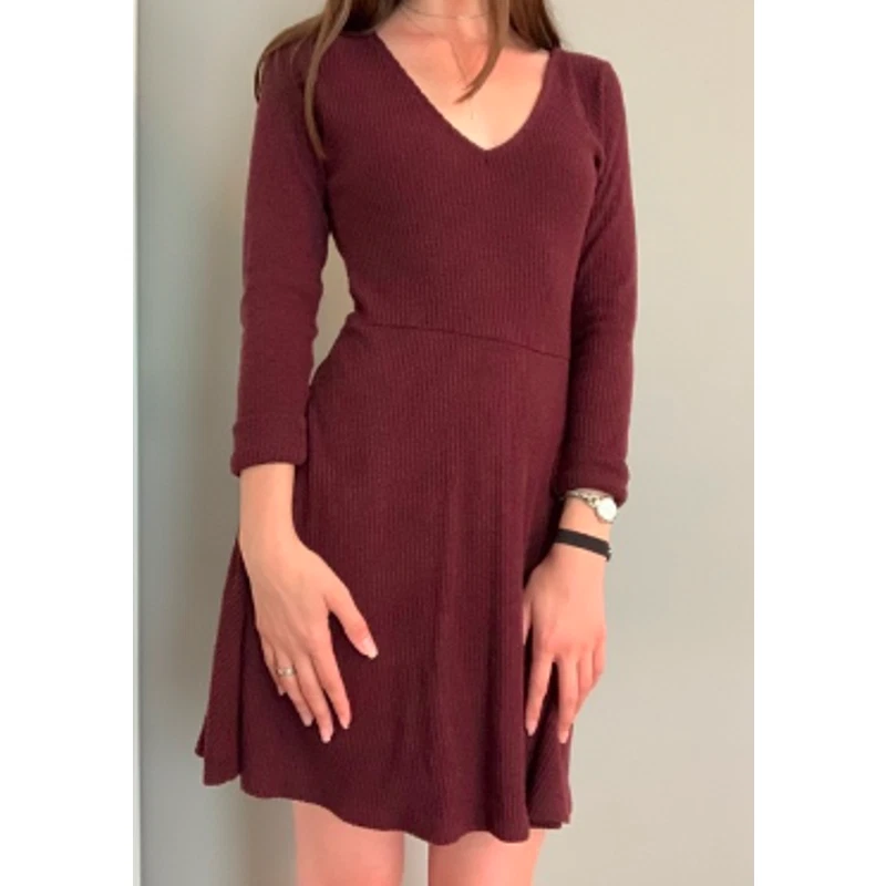 Hollister Maroon Sweater Dress Size XS eBay
