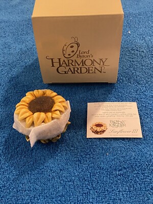 2001 Harmony Kingdom SUNFLOWER 3 Lord Byron Harmony Garden Ed. 1 Box Papers