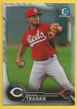 2016 Bowman Chrome Baseball Blake Trahan Rookie Refractor Reds 069/499