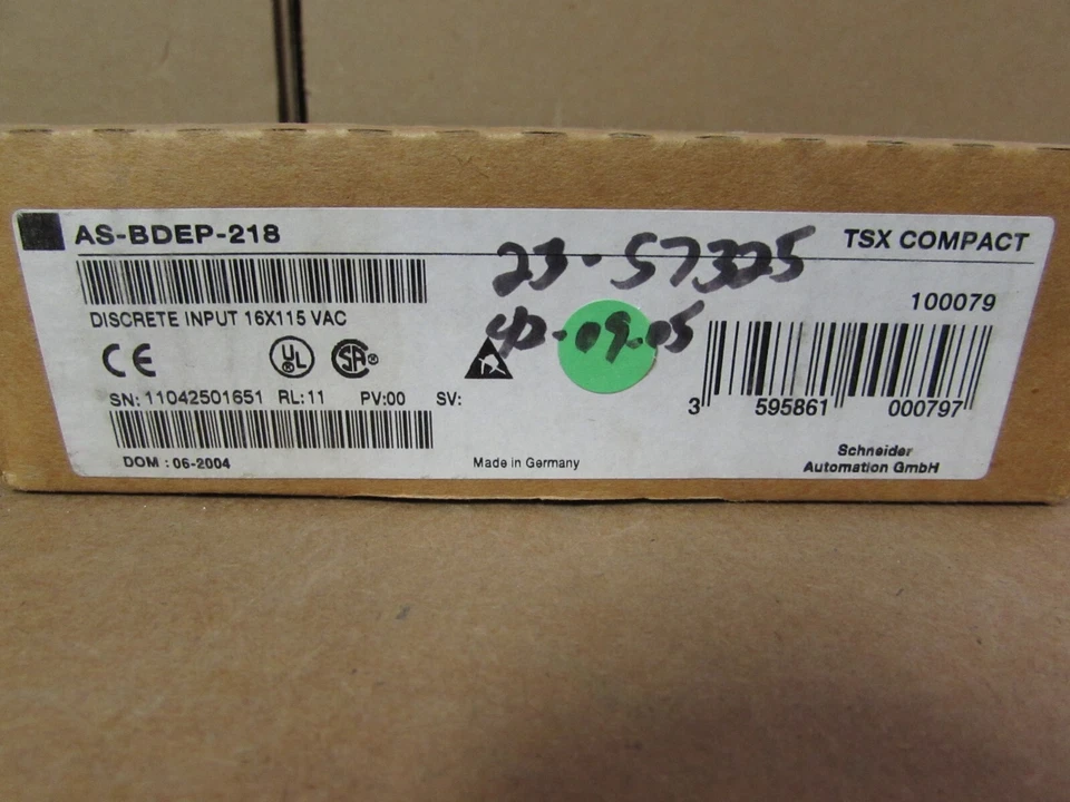 SCHNEIDER MODICON, AS-BDEP-218, DISCRETE INPUT 16X115VAC, NIB! MAKE OFFER!! - Image 2 of 3
