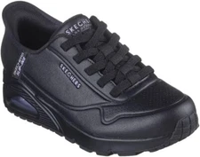 Skechers Shoes Women Slip Ins Black Air Memory Foam Sport Comfort sneaker 177112